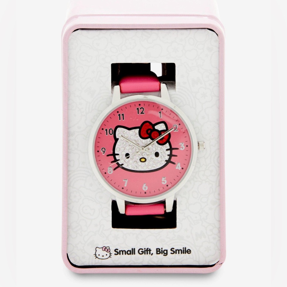 Hello Kitty Face Bling Watch NIB